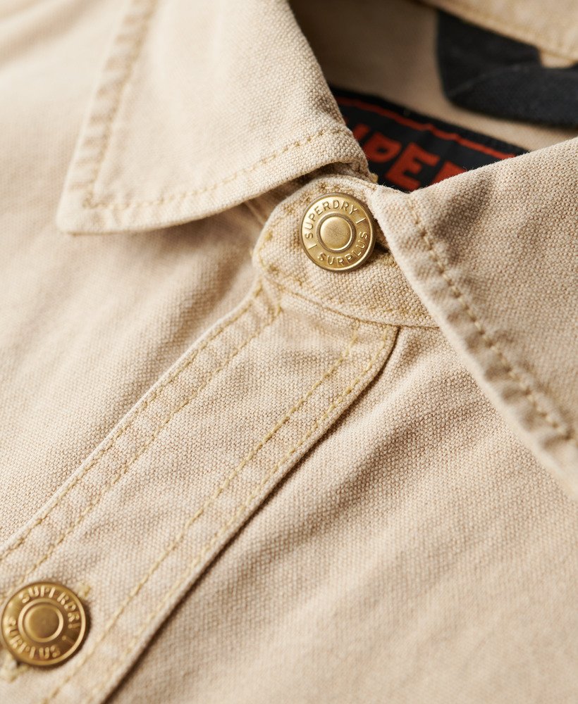 koszula wierzchnia z płótna surplus w kolorze jasnego khaki