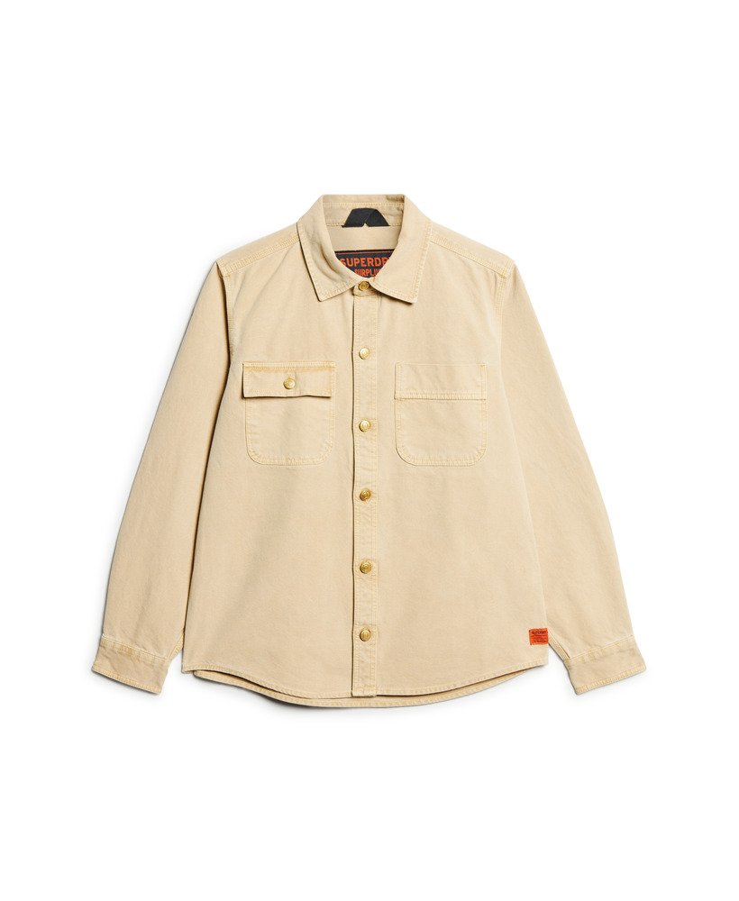 koszula wierzchnia z płótna surplus w kolorze jasnego khaki