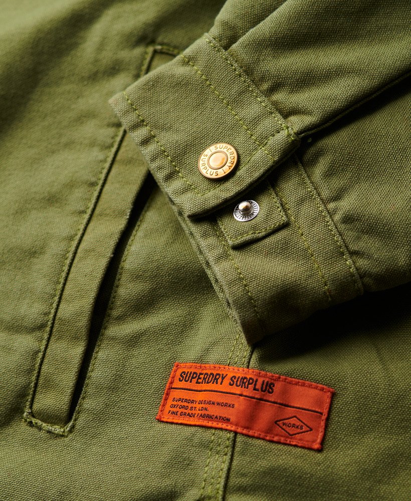 koszula wierzchnia surplus zip through w kolorze oliwinowym