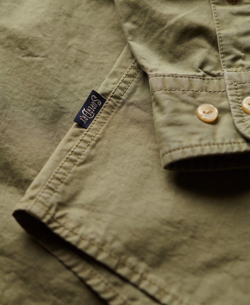 sklep merchant – koszula z długim rękawem w kolorze jasnozielonym khaki