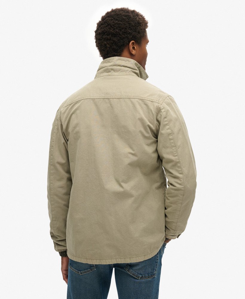 kurtka wojskowa typu overshirt w kolorze jasnego khaki