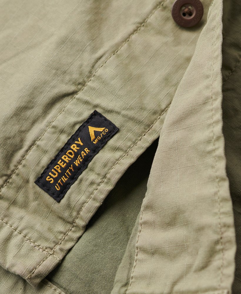 kurtka wojskowa typu overshirt w kolorze jasnego khaki