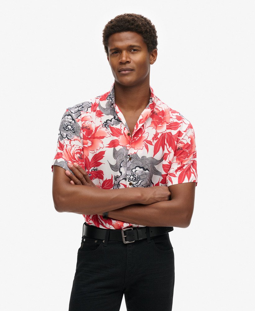 koszula hawaiian resort w kolorze karashishi red