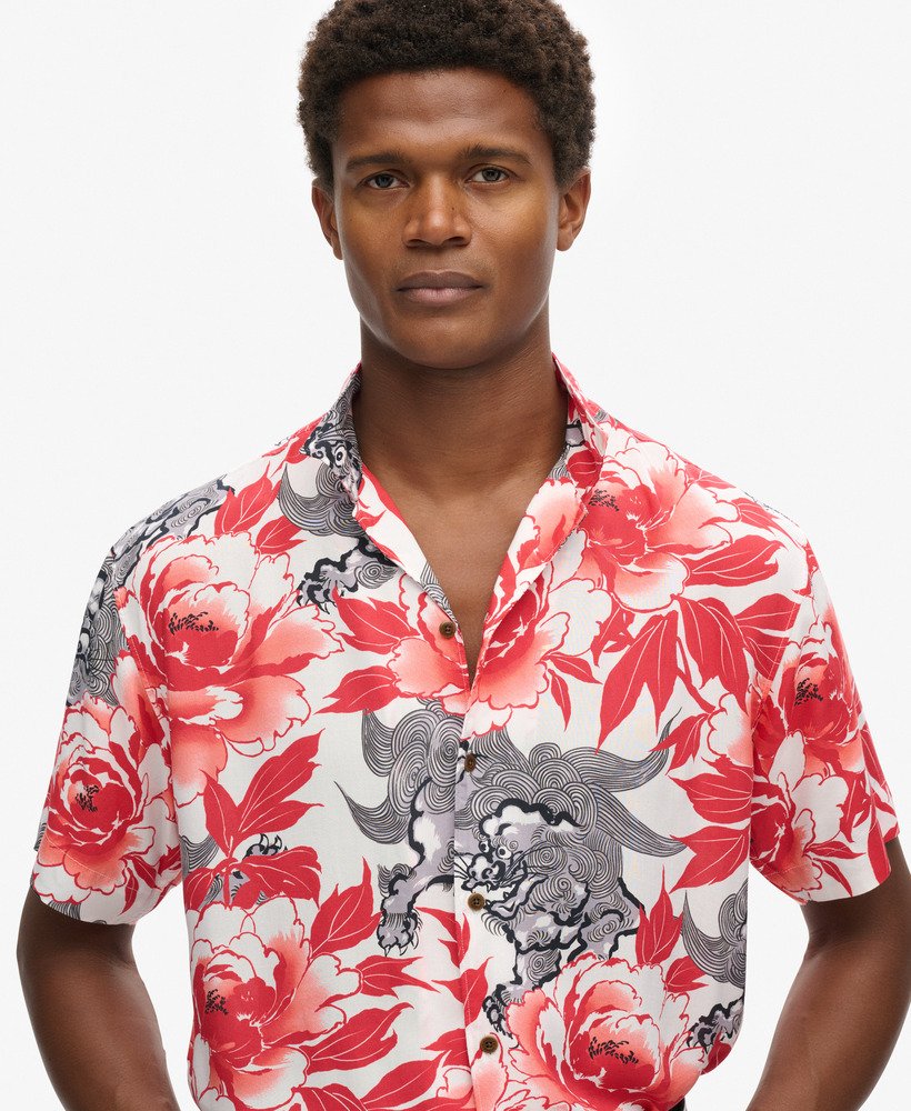 koszula hawaiian resort w kolorze karashishi red