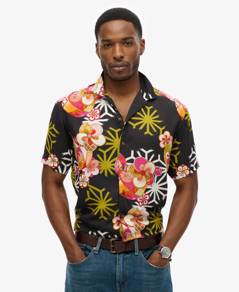 koszula hawaiian resort w kolorze asanoha black