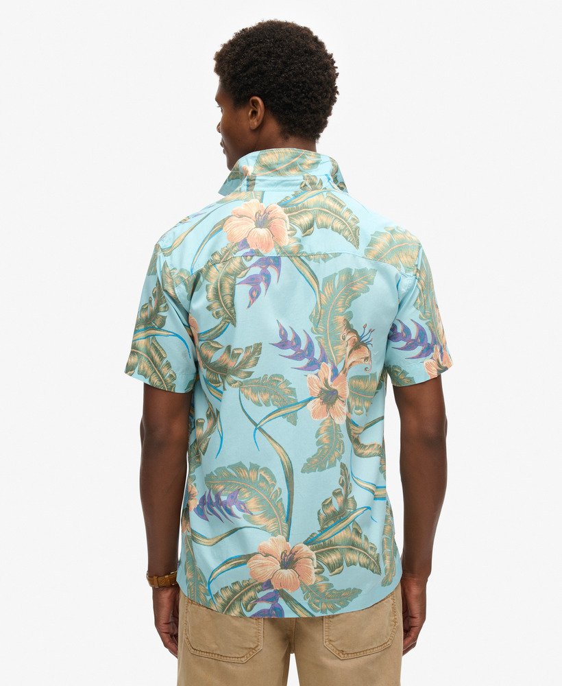 koszula hawajska w kolorze eden hawaiian blue