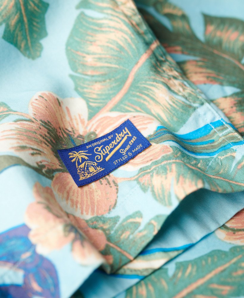 koszula hawajska w kolorze eden hawaiian blue