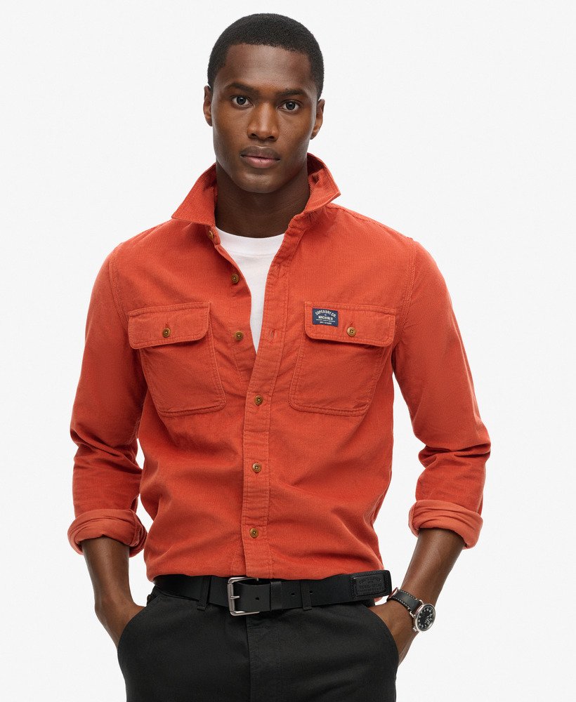koszula trailsman relaxed fit corduroy w kolorze burnt orange