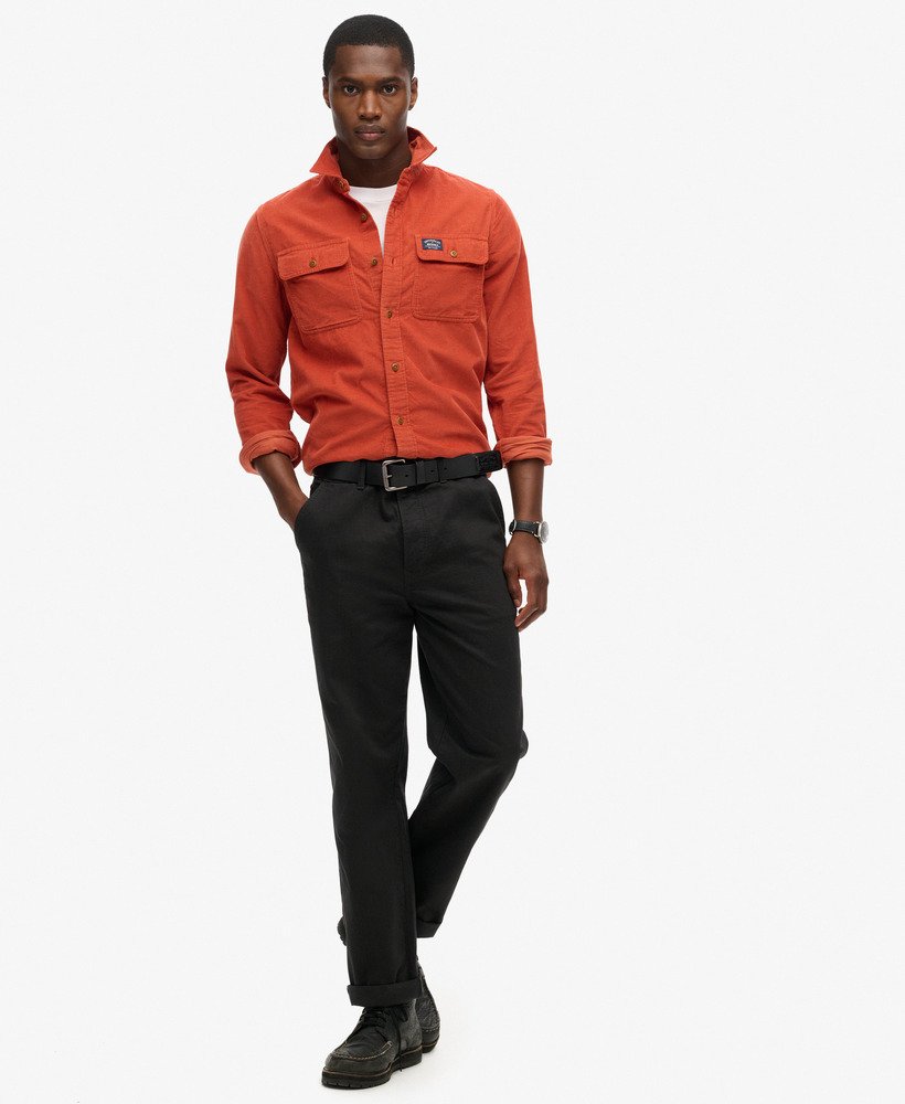 koszula trailsman relaxed fit corduroy w kolorze burnt orange
