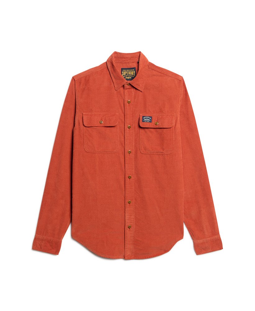 koszula trailsman relaxed fit corduroy w kolorze burnt orange