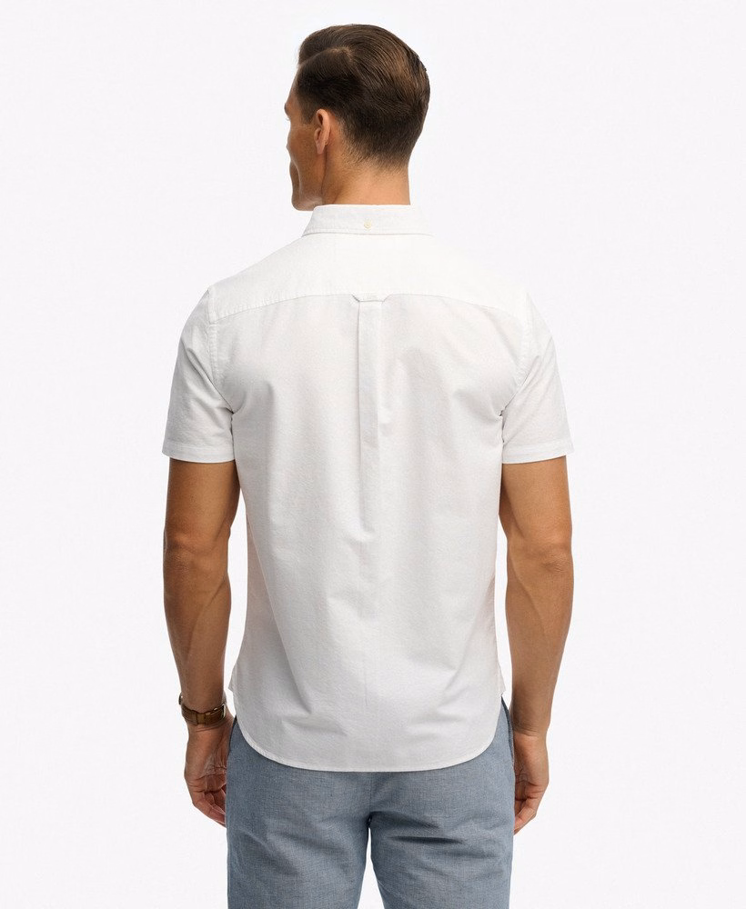Koszula z krótkim rękawem w stylu preppy Oxford
