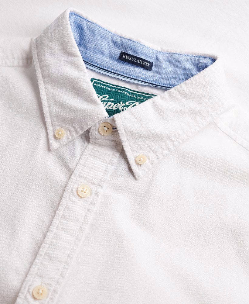 Koszula z krótkim rękawem w stylu preppy Oxford