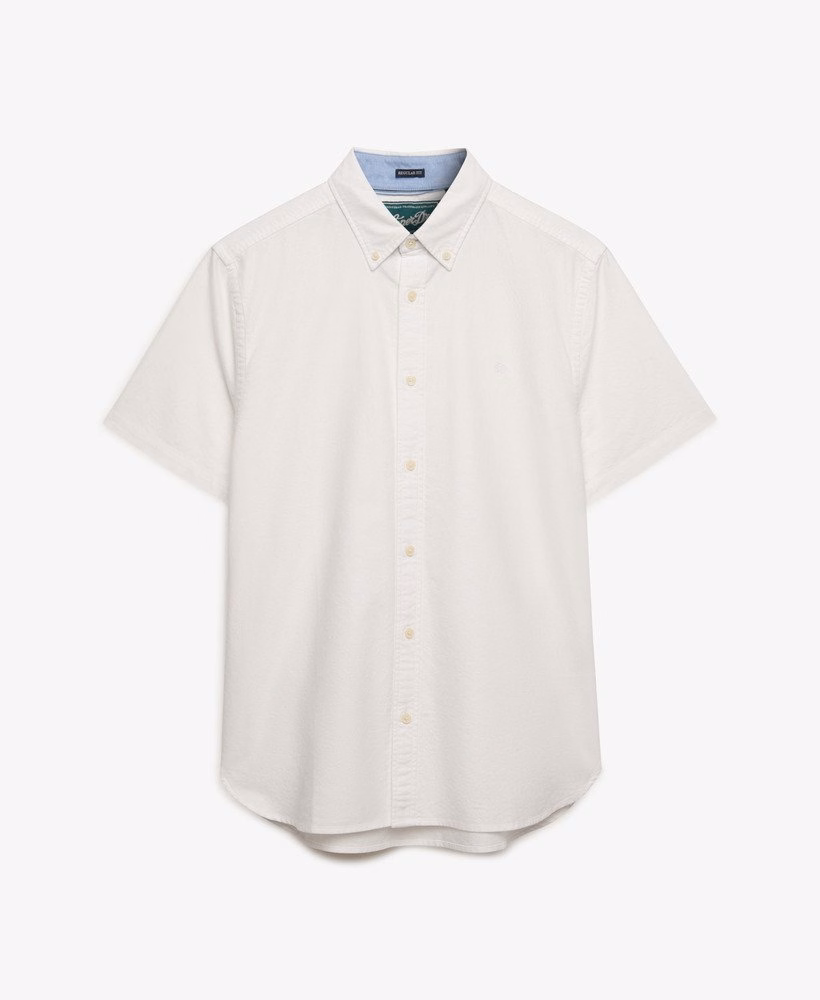 Koszula z krótkim rękawem w stylu preppy Oxford