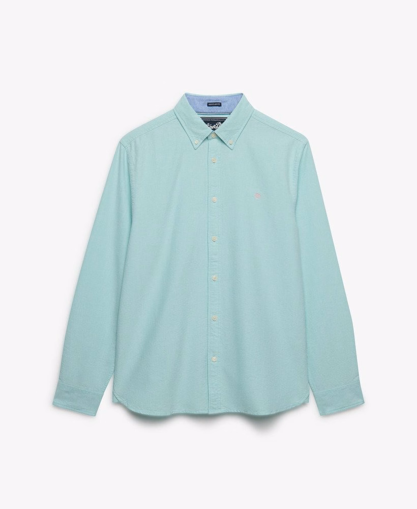 Koszula z długim rękawem w stylu preppy Oxford
