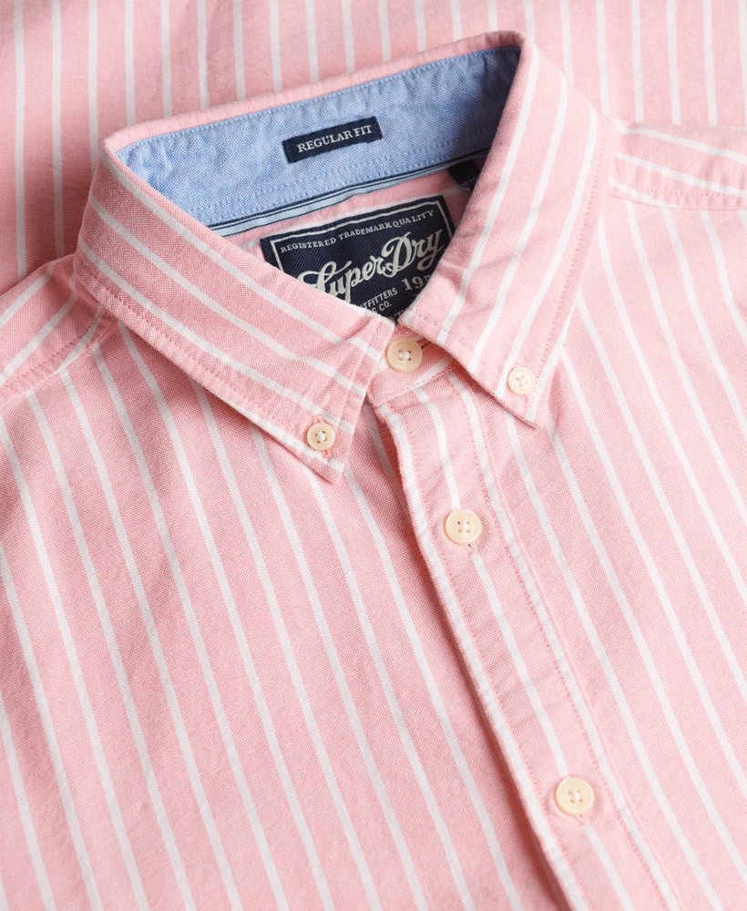 Koszula z krótkim rękawem w stylu preppy Oxford