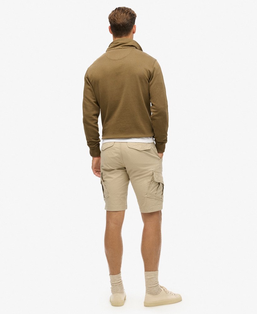 szorty cargo z bawełny organicznej w kolorze stone wash