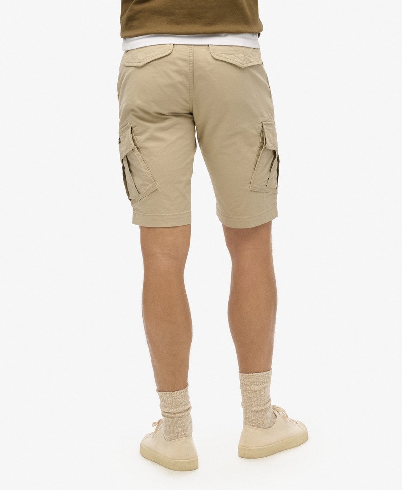 szorty cargo z bawełny organicznej w kolorze stone wash