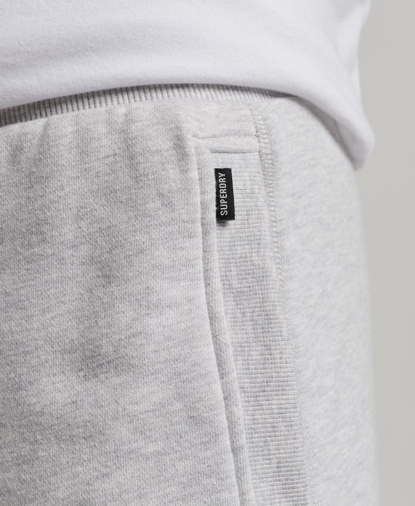 szorty z haftowanym logo w stylu vintage w kolorze glacier grey marl