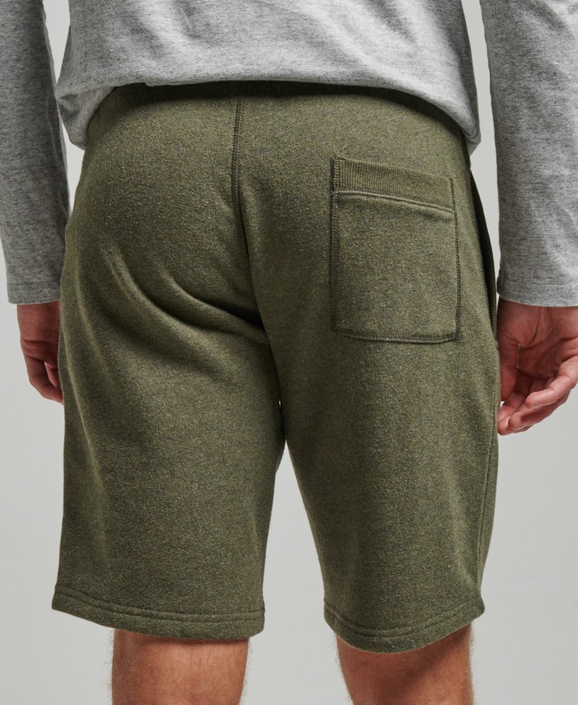szorty z haftowanym logo w stylu vintage w kolorze olive marl