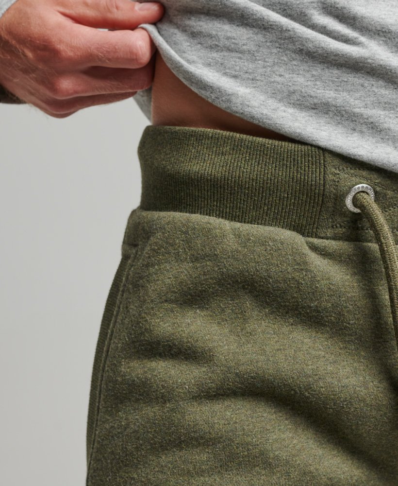szorty z haftowanym logo w stylu vintage w kolorze olive marl