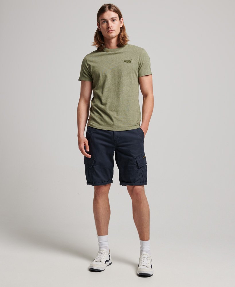 szorty cargo z bawełny organicznej w kolorze eclipse navy