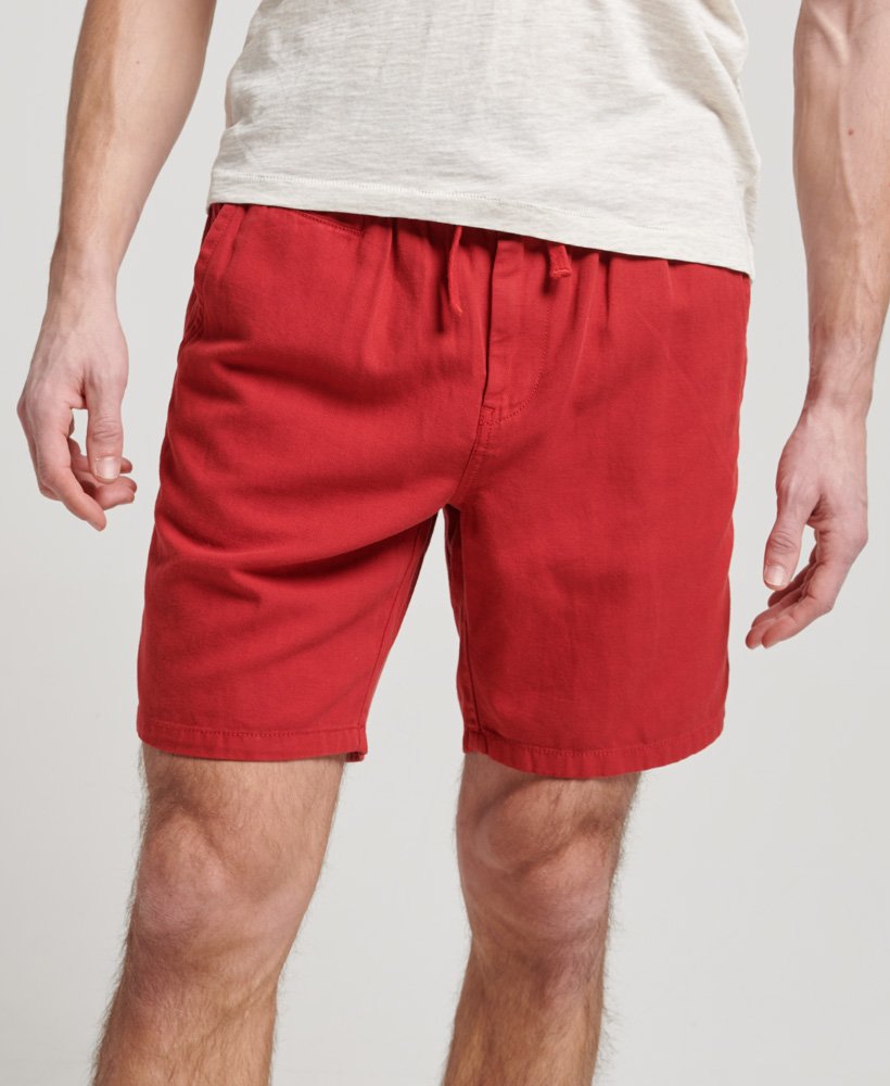 szorty vintage overdyed w kolorze expedition red