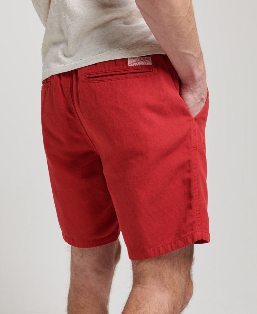 szorty vintage overdyed w kolorze expedition red
