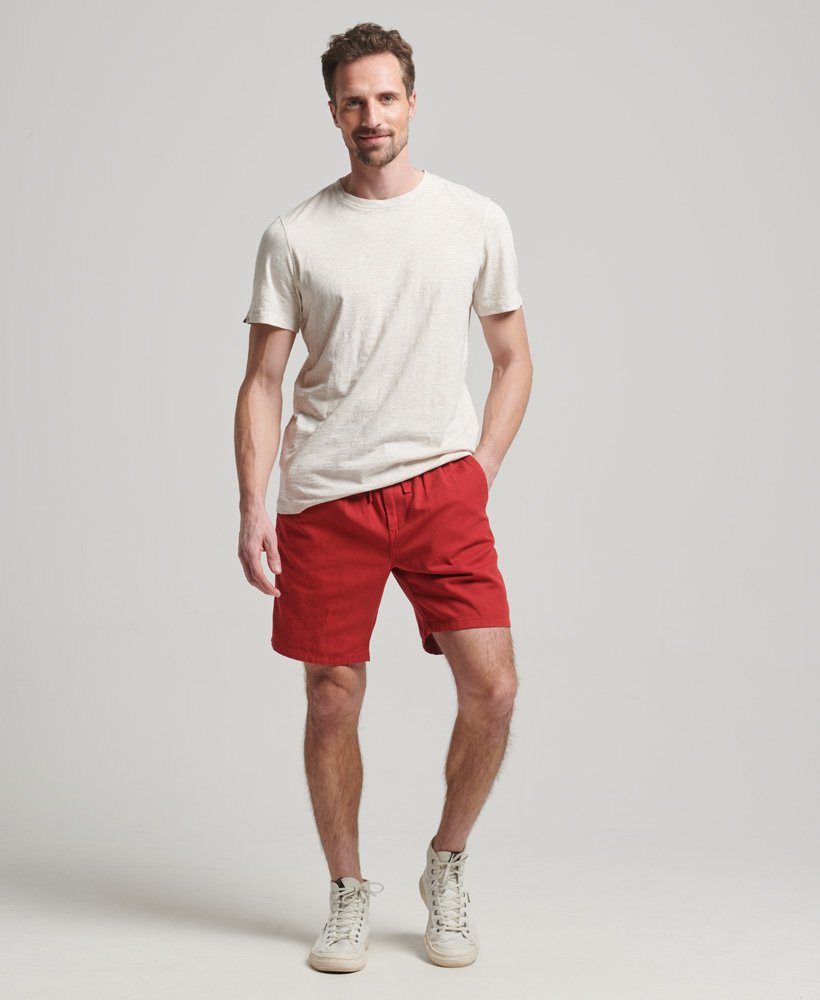 szorty vintage overdyed w kolorze expedition red