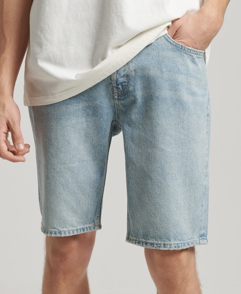szorty vintage straight shorts w kolorze beak beat up blue