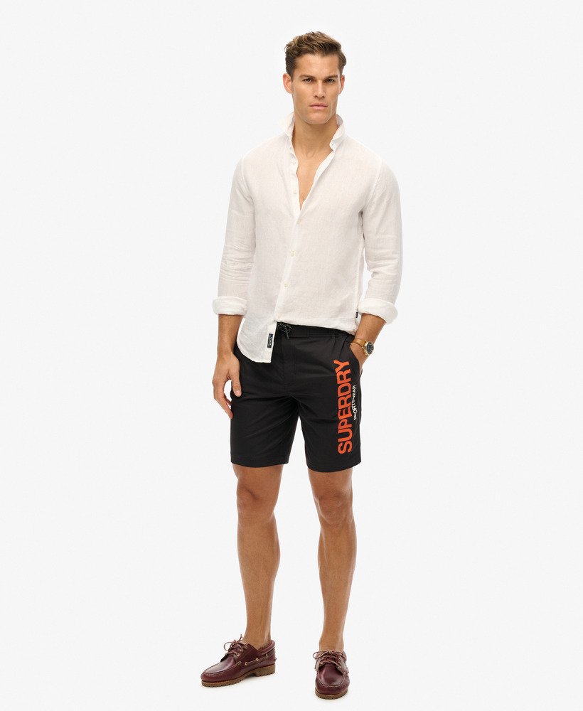 spodenki kąpielowe sportswear recycled board shorts w kolorze czarnym
