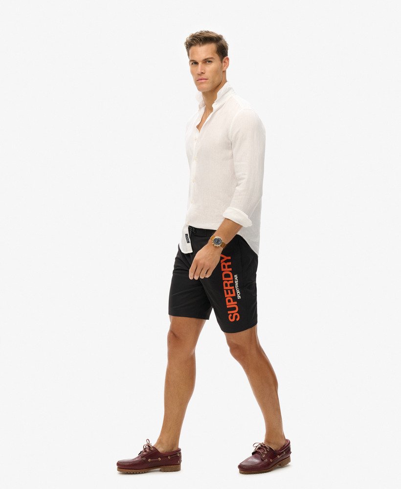 spodenki kąpielowe sportswear recycled board shorts w kolorze czarnym