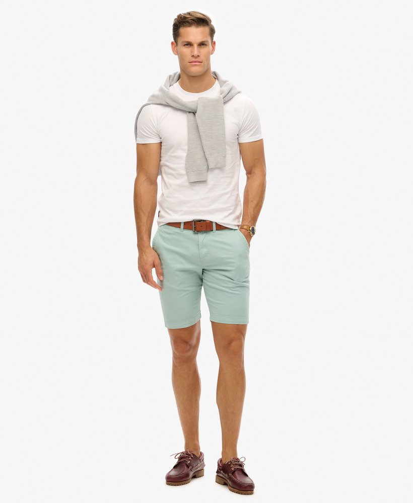 szorty chino vintage w kolorze świeżej mięty