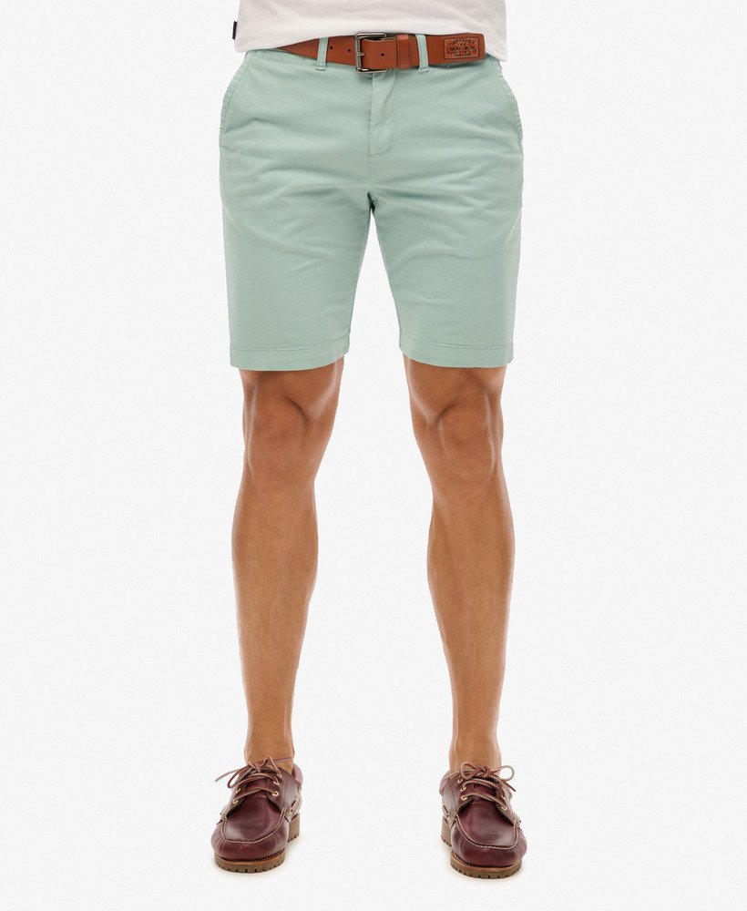 szorty chino vintage w kolorze świeżej mięty
