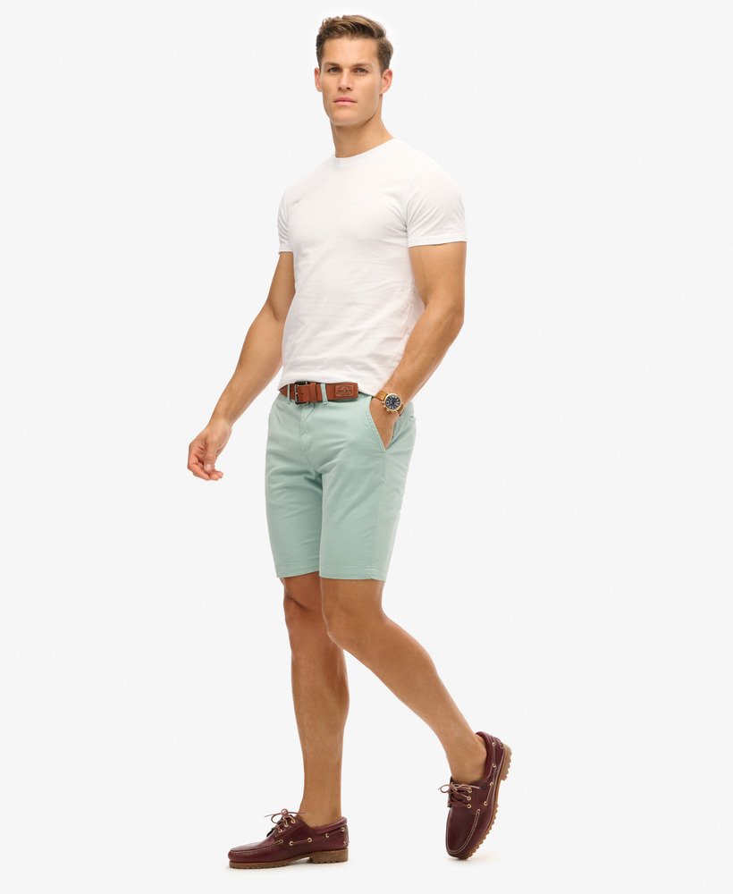 szorty chino vintage w kolorze świeżej mięty