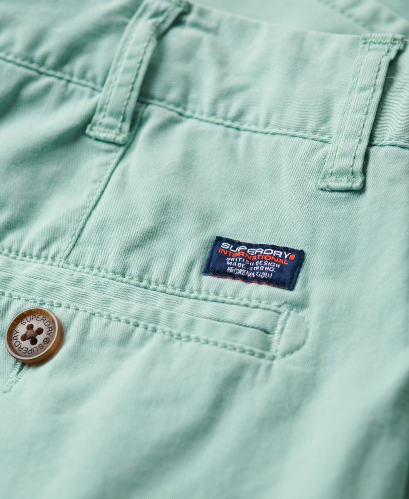 szorty chino vintage w kolorze świeżej mięty