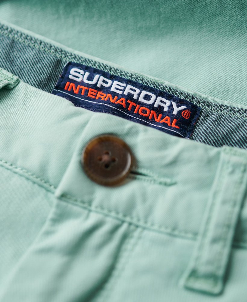 szorty chino vintage w kolorze świeżej mięty