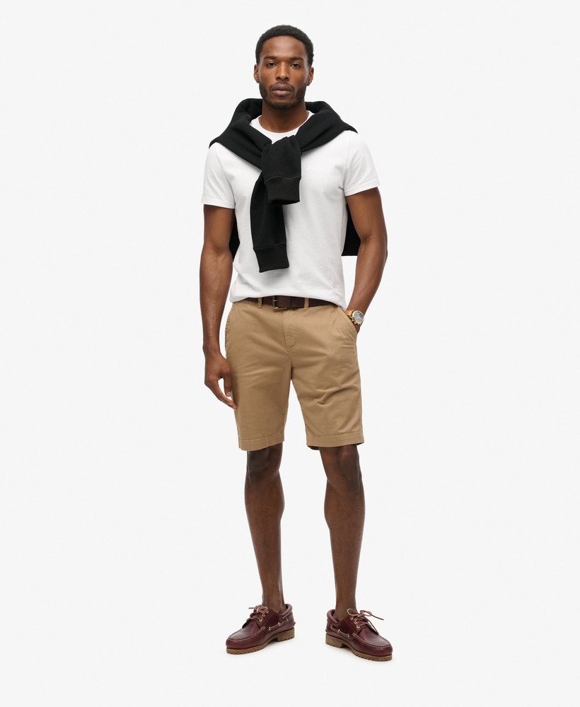 szorty chino vintage w kolorze pustynnego beżu