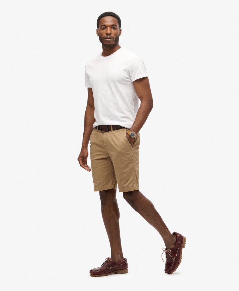 szorty chino vintage w kolorze pustynnego beżu