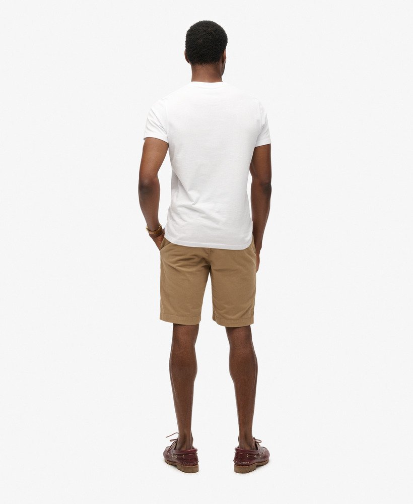szorty chino vintage w kolorze pustynnego beżu