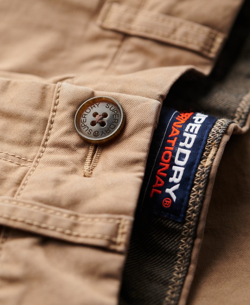 szorty chino vintage w kolorze pustynnego beżu