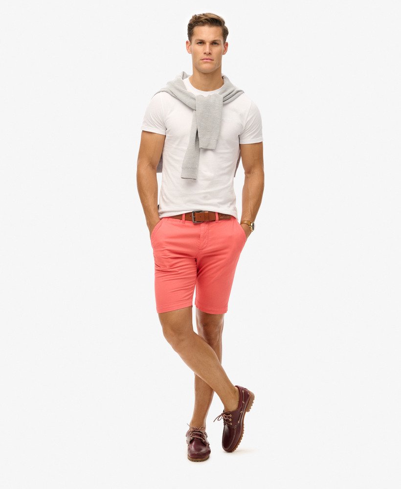 szorty chino vintage w kolorze maldiwskiego różu