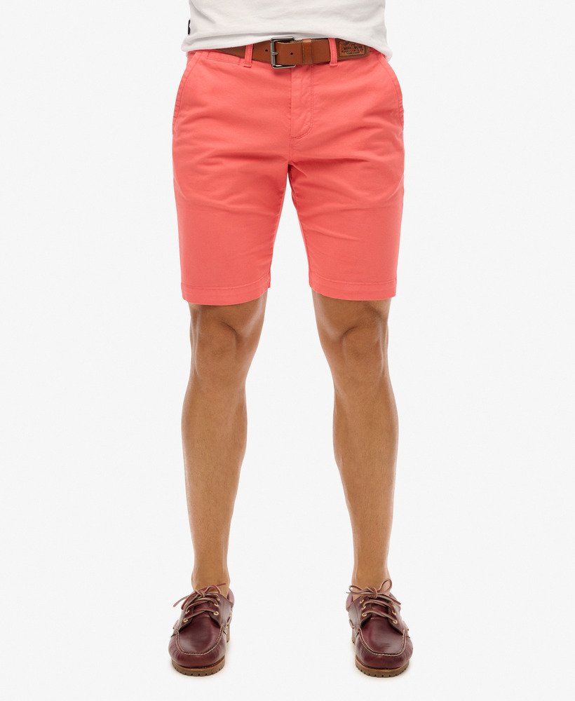 szorty chino vintage w kolorze maldiwskiego różu
