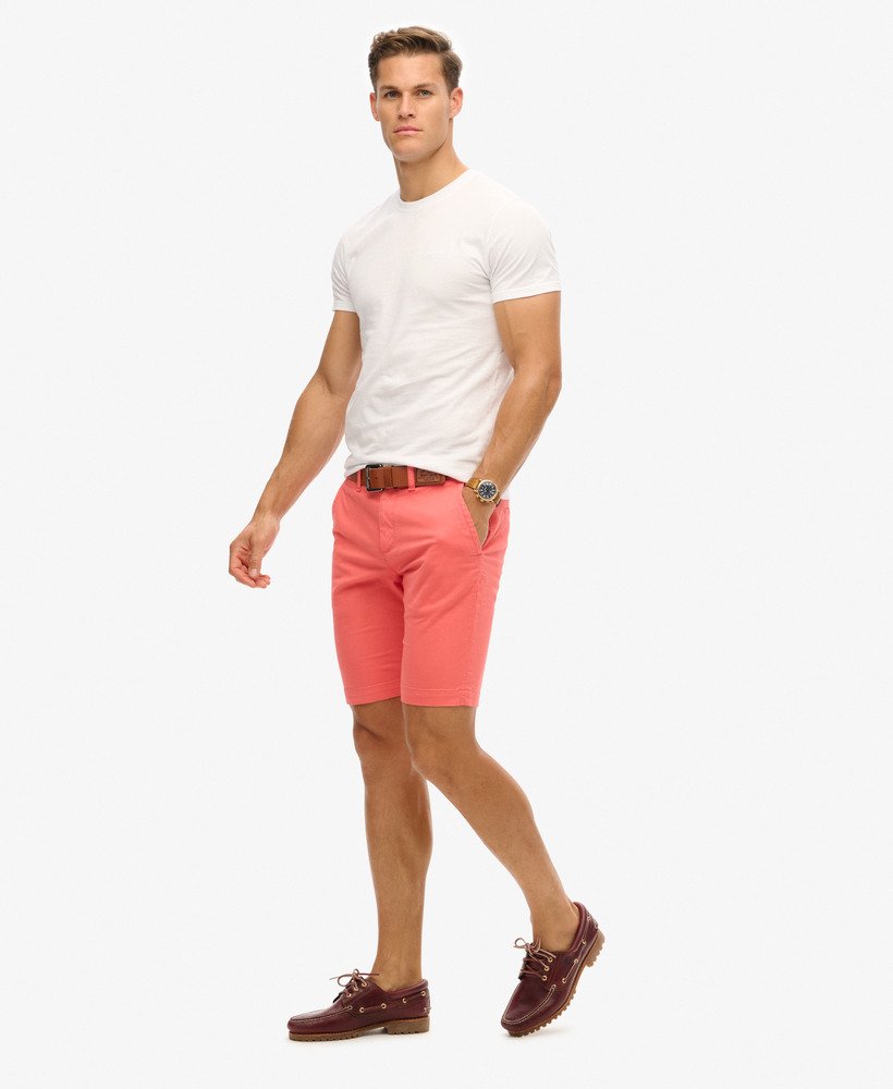 szorty chino vintage w kolorze maldiwskiego różu
