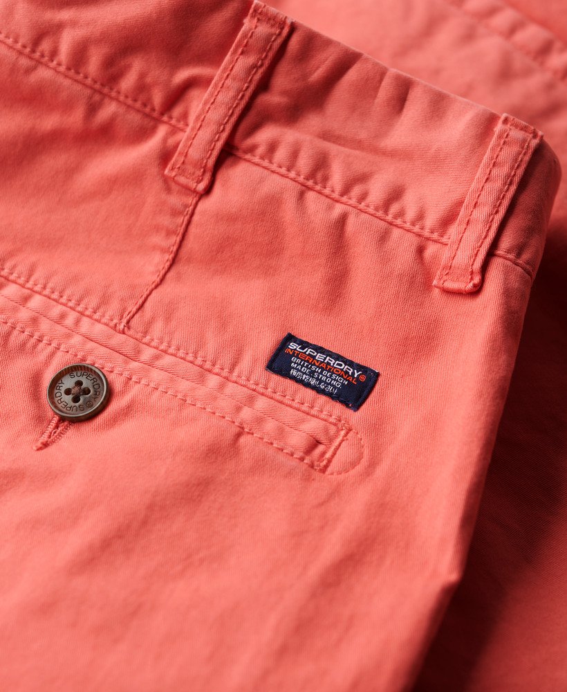 szorty chino vintage w kolorze maldiwskiego różu