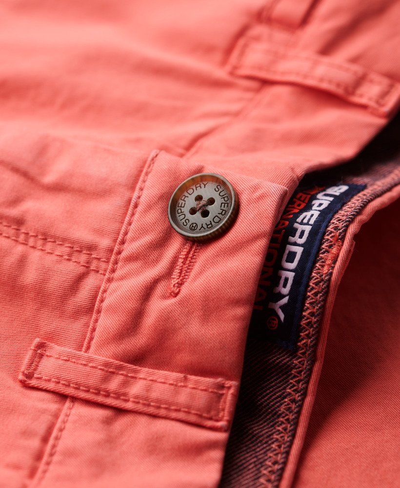 szorty chino vintage w kolorze maldiwskiego różu