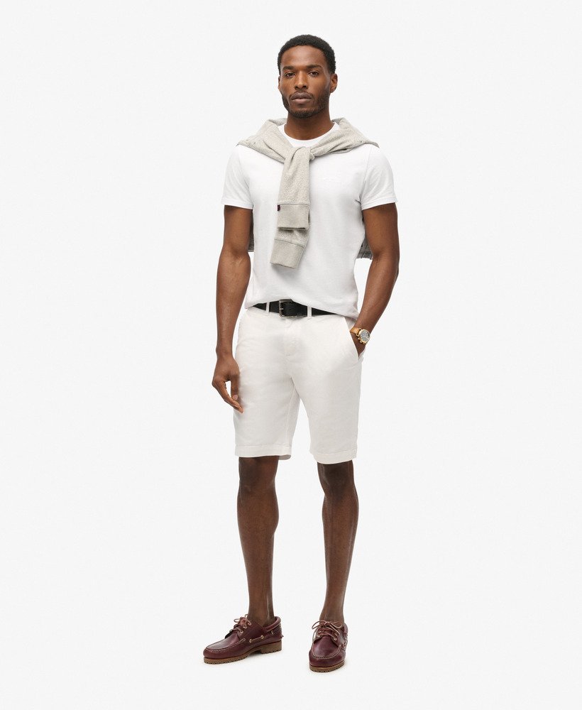 szorty chino vintage w kolorze optic