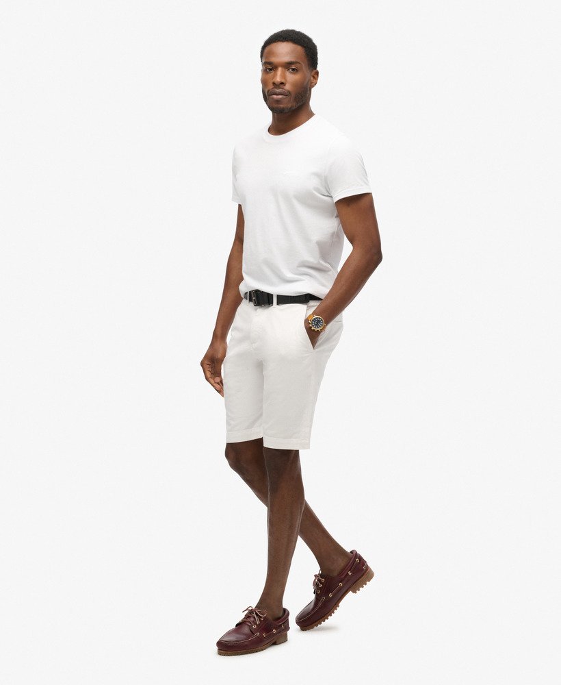 szorty chino vintage w kolorze optic