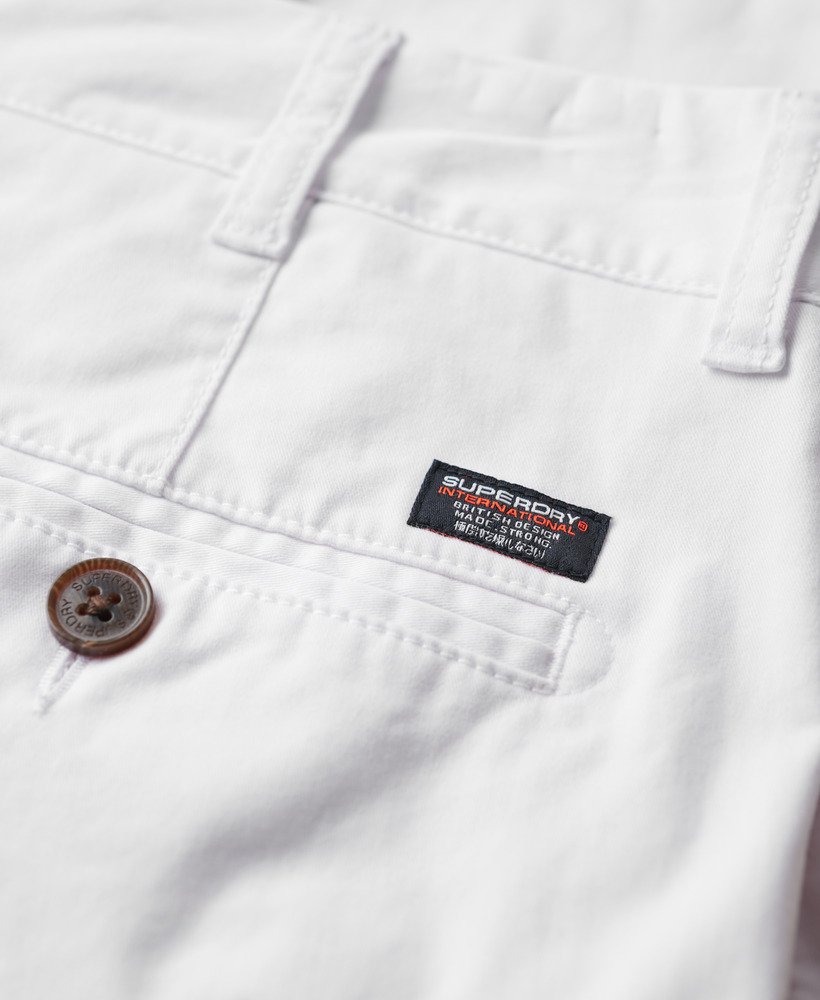 szorty chino vintage w kolorze optic