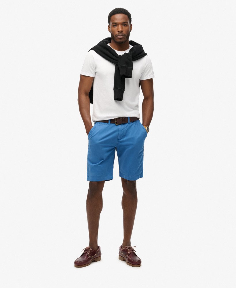 szorty chino vintage w kolorze neptune blue