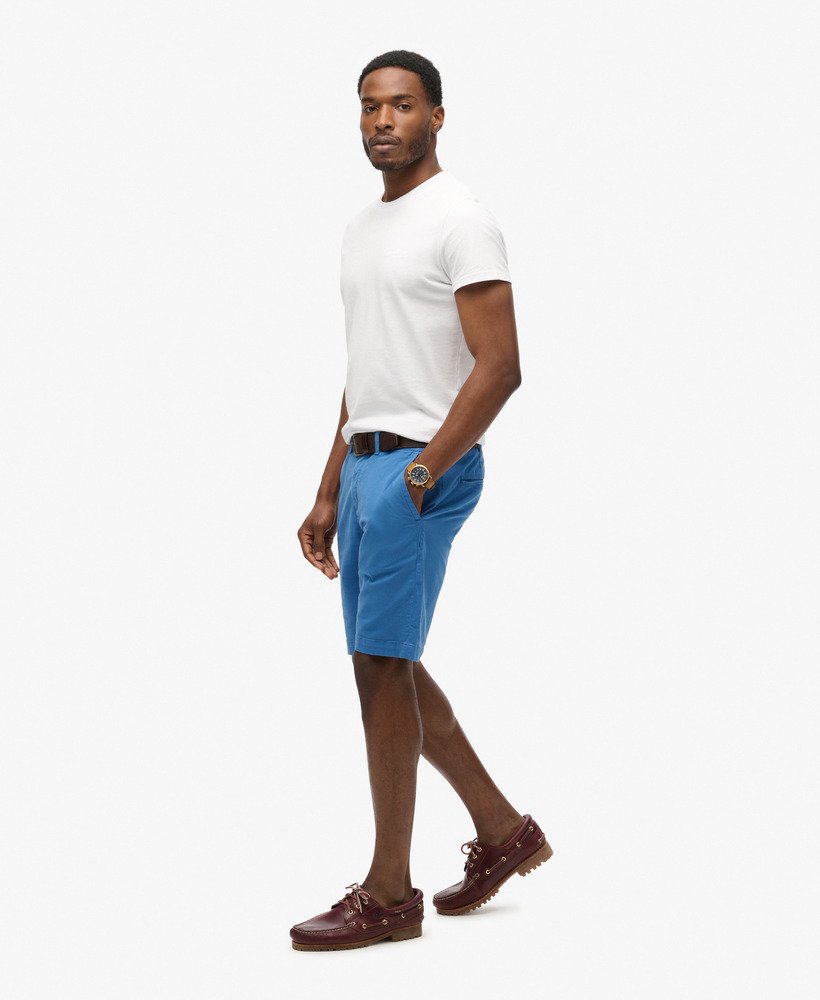 szorty chino vintage w kolorze neptune blue